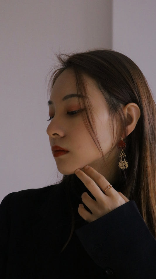 Twin Rose Earrings